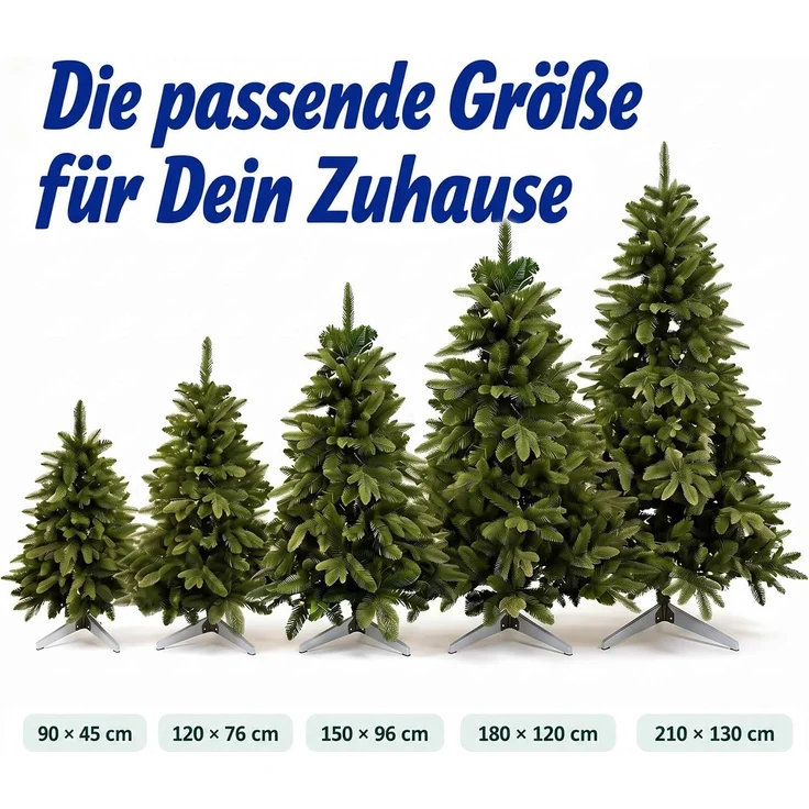 Relaxdays Künstlicher Weihnachtsbaum Nordmanntanne – Bild 9