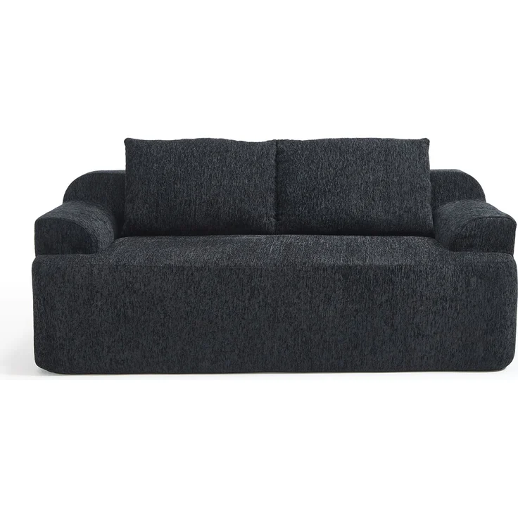 ZUBALIYA SchlafSofa mit Cordbezug, mit Schaumstoffpolsterung, ohne aufwendige Montage, für Wohnzimmer und Apartments – Bild 12