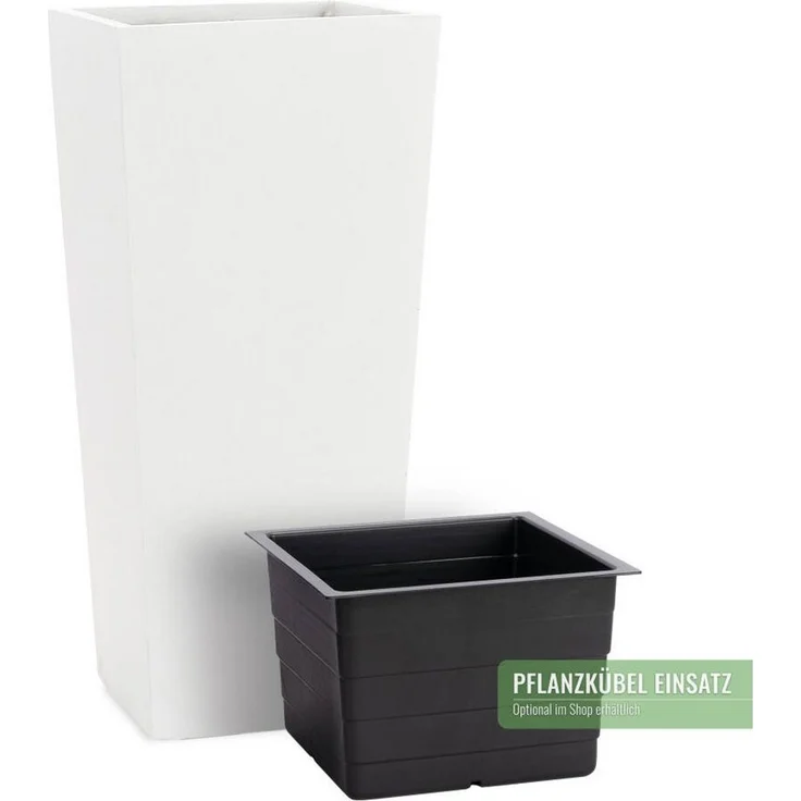 Pflanzwerk® Pflanzkübel CONIC Premium Blumenkübel Pflanzsäule Fiberglas mit Lotus-Effekt, Fiberglas - Handgefertigt - Rechteckig - Frostbeständig – Bild 3