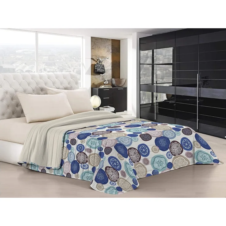 Fantasy Doubleface Sommersteppdecke, 220x270 cm, Murrine, Microfiber, Kelin Doppel