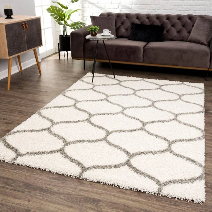 Sanat Hochflor-Teppich Madrid, auch in Rund erhältlich, rechteckig, Höhe: 30 mm, Wohnzimmer, Langflor, Shaggy Teppich – Bild 1