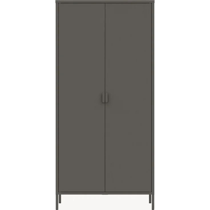 Kleiderschrank Esteli 170x80x45 cm Stahl Schwarz [en. casa] – Bild 6