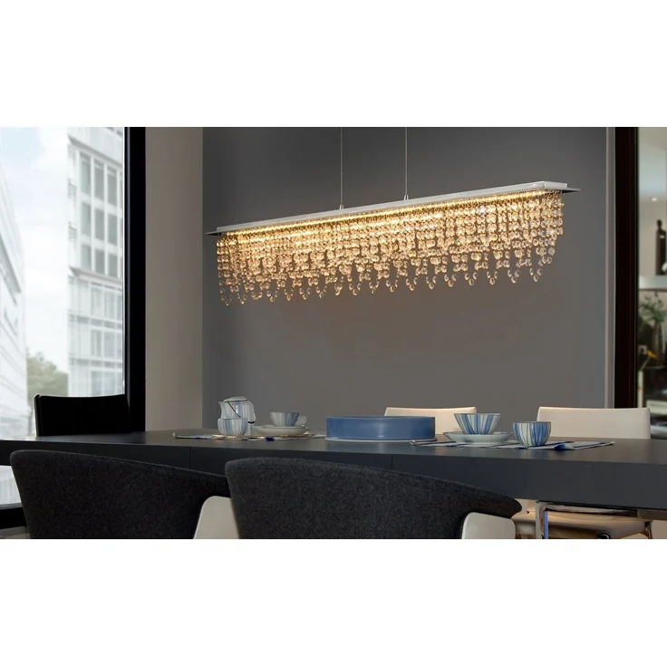 näve LED Pendelleuchte Diamonds, Dimmfunktion, Farbsteuerung, LED fest integriert, Kaltweiß, Neutralweiß, Tageslichtweiß, Warmweiß, LED Pendelleuchte>>Diamonds<<,Dimmbar per Wandschalter / Fernbedienung – Bild 2