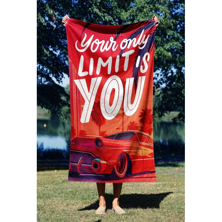 Mijolnir 'Your Limit 90' Strandtuch, Mehrfarbig, 90 x 150 cm – Bild 1