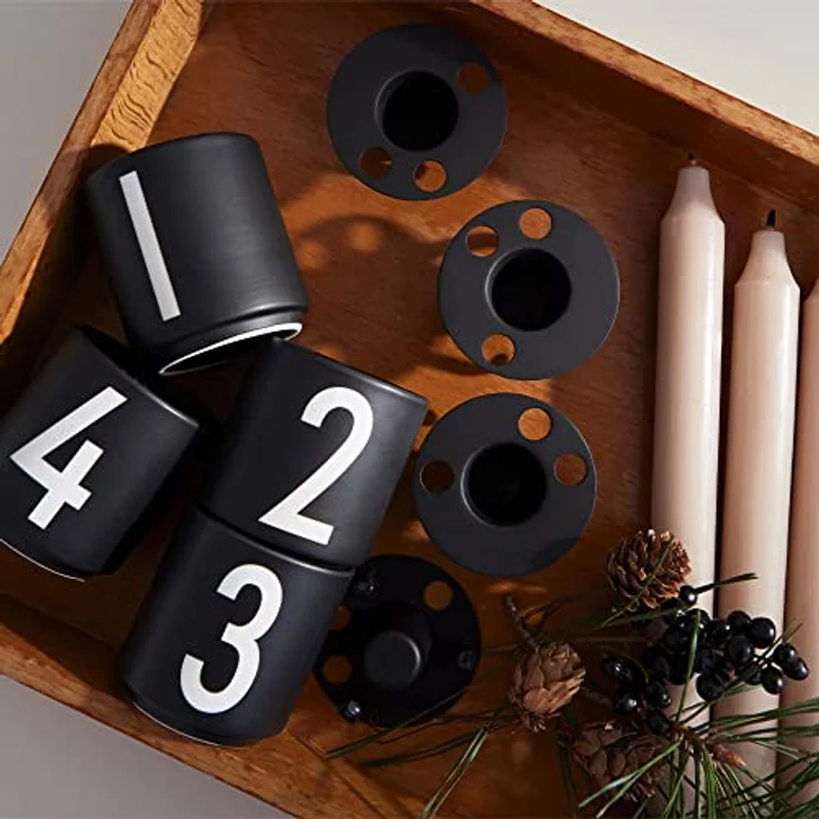 Design Letters Espressotassen Schwarz (4-teilig) 10201302BLACK – Bild 5