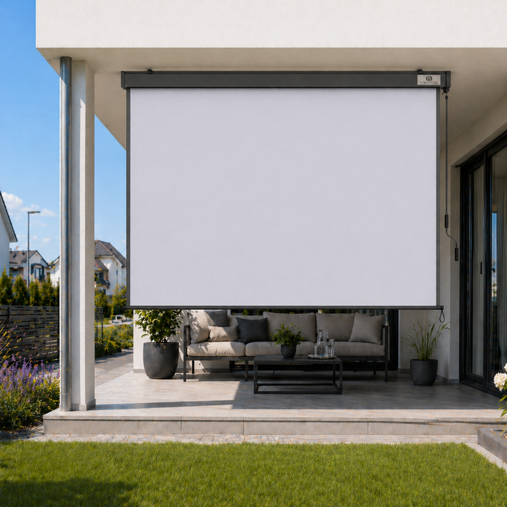 Strattore Ausziehbare Senkrechtmarkise / Vertikalmarkise 200 x 250 cm - Hellgrau