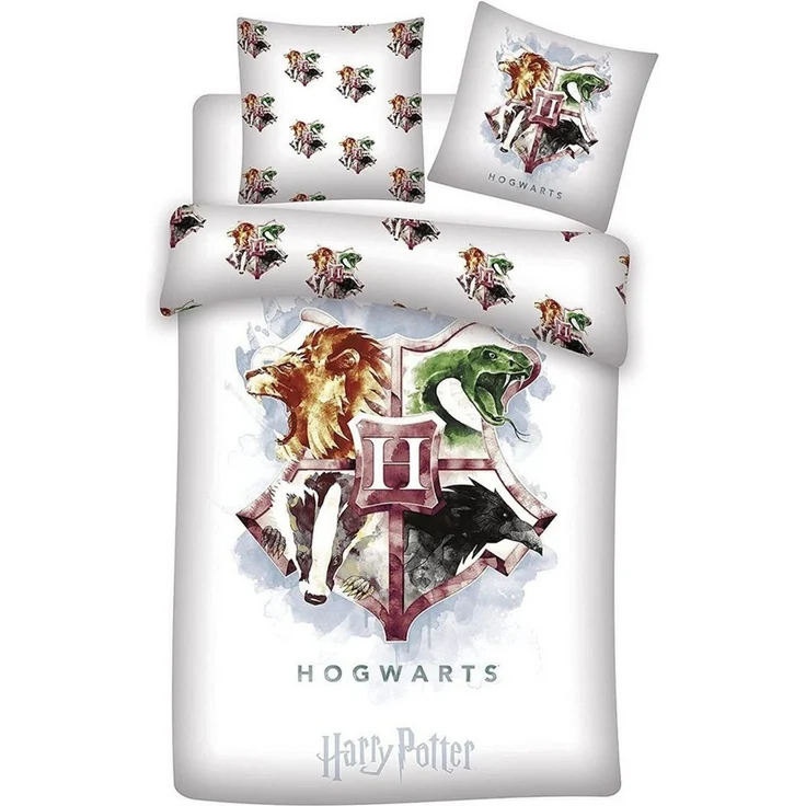 Magische Harry Potter Bettwäsche Set Hergestellt aus 100% Baumwolle 140x200 cm – Bild 1