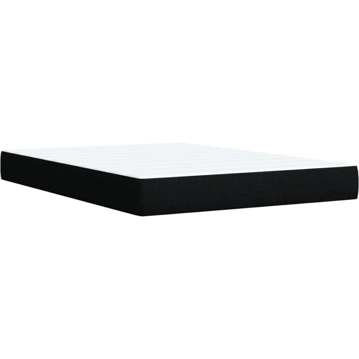 vidaXL Boxspringbett mit Matratze Schwarz 160x200 cm Stoff 3287516 – Bild 7