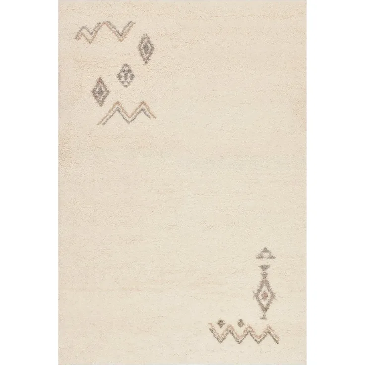 THEKO Wollteppich Hadj 225, rechteckig, Höhe: 25 mm, echter Berber Teppich aus Marokko, reine Wolle, handgeknüpft