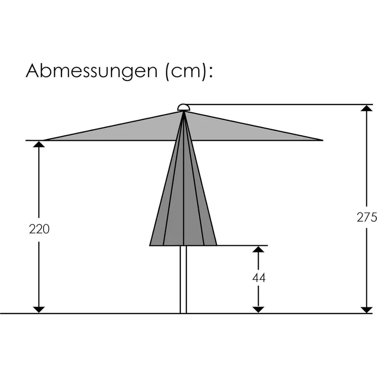 Schneider Sonnenschirm SANTORINI ca. 325x325 cm quadratisch, anthrazit – Bild 6