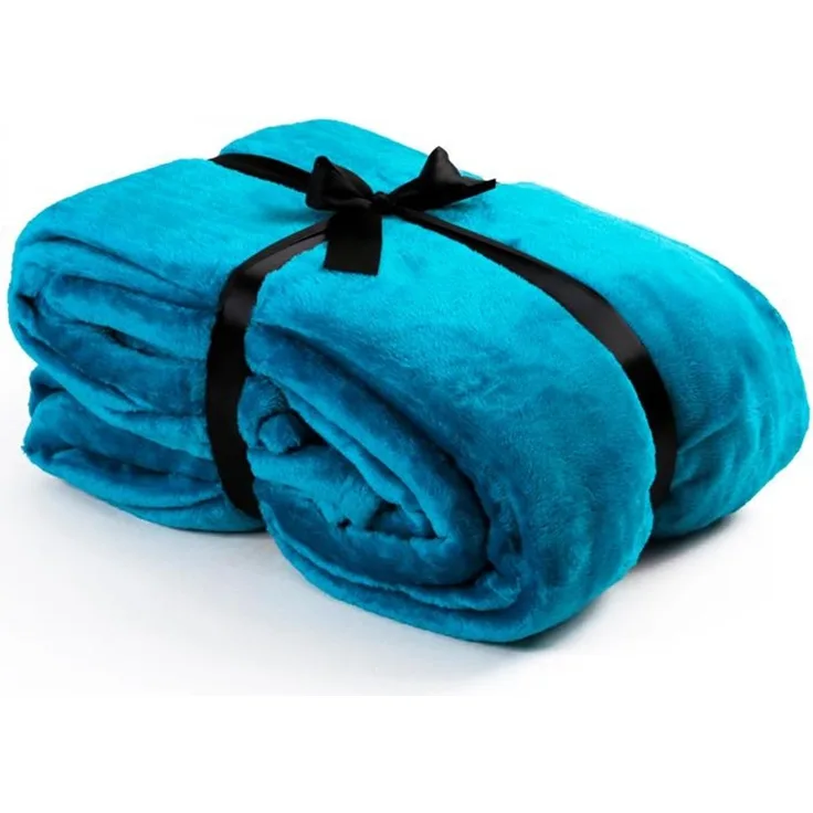 Estexo Kuscheldecke, Flanell Polyester, Blau, 210x280 cm