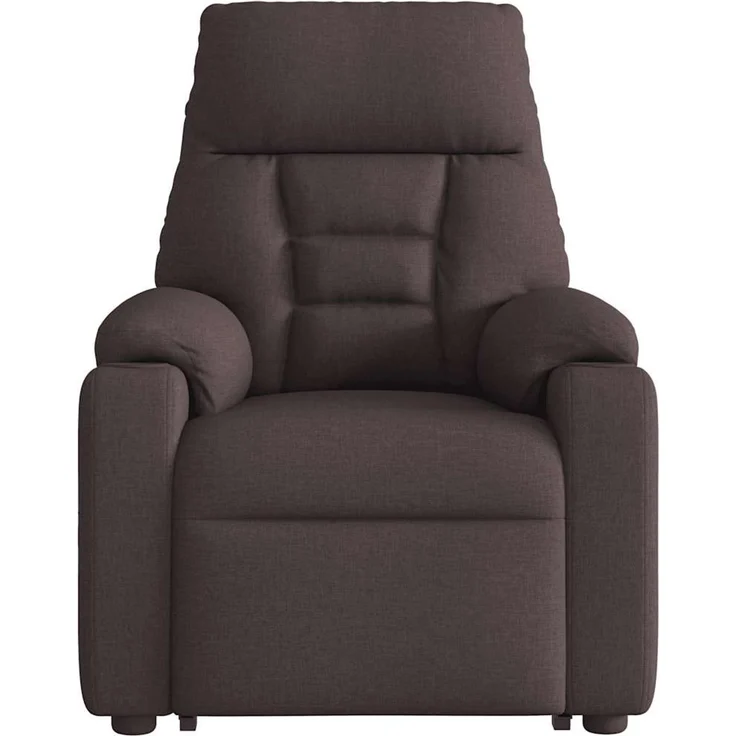 vidaXL Elektrischer Massagesessel mit Aufstehhilfe Dunkelbraun Stoff 3303067 – Bild 6