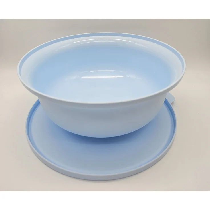 TUPPERWARE Schüssel Tupperware Aloha 2 Liter hellblau Servierschüssel Salatschüssel – Bild 1