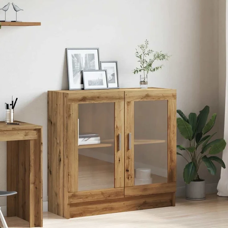 vidaXL Bücherschrank Artisan-Eiche 82,5x30,5x80 cm Holzwerkstoff 856155 – Bild 4