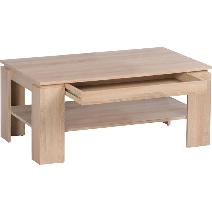 Couchtisch >Harrison< Schublade, Sonoma Eiche Dekor - 100x44x60cm (BxHxT) – Bild 6