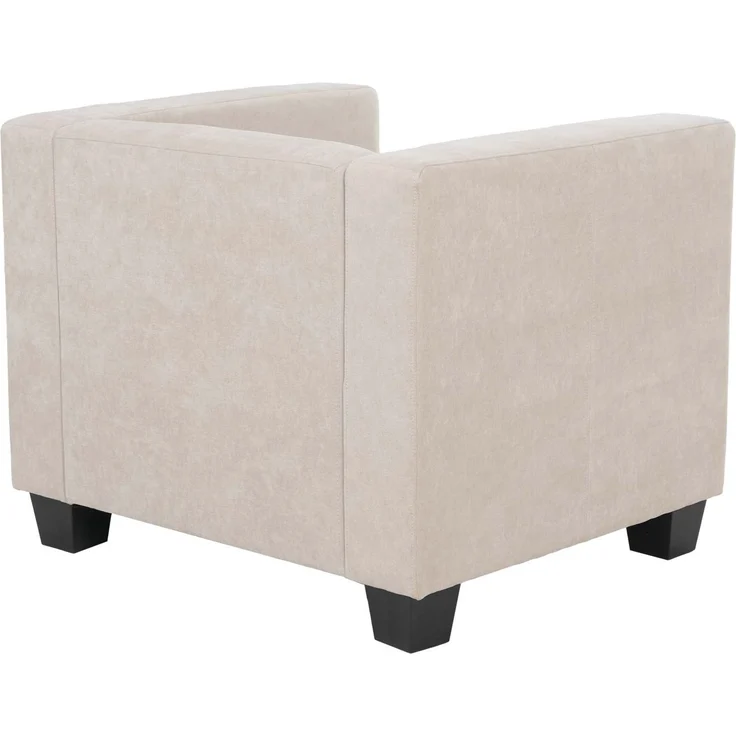 Sessel Lille, Loungesessel Polster-/Cocktailsessel, Nosagfederung Stoff/Textil Chenille (260g/m²) ~ beige – Bild 7