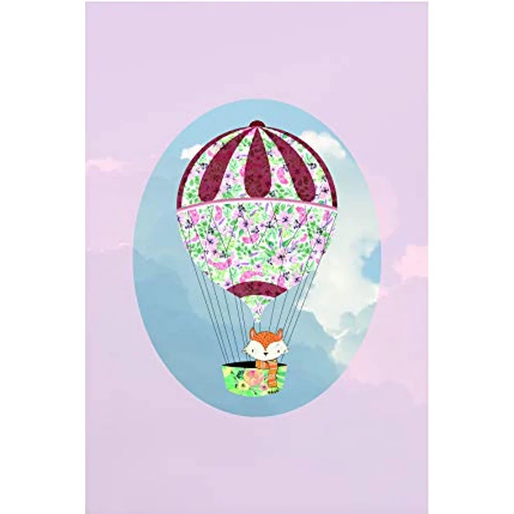 Komar Happy Balloon Rose, Wandbild ohne Rahmen, Kunstdruck auf fotopremium Papier, 50 x 70 cm, Wohnzimmer & Schlafzimmer Dekoration – Bild 1