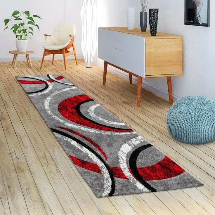Paco Home Teppich Brillance 758, rechteckig, Höhe: 18 mm, Kurzflor, modernes geometrisches Design, auch als Läufer – Bild 1