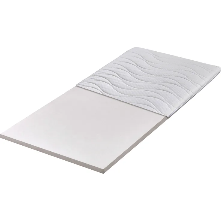 Betten-ABC Kaltschaumtopper - mittelfeste Matratzenauflage mit waschbarem Bezug, Größe: 160x220