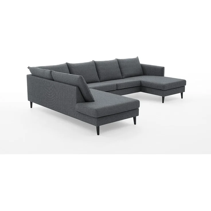 Atlantic Home Collection Wohnlandchaft mit Ecke Links und Longchair rechts – Bild 5