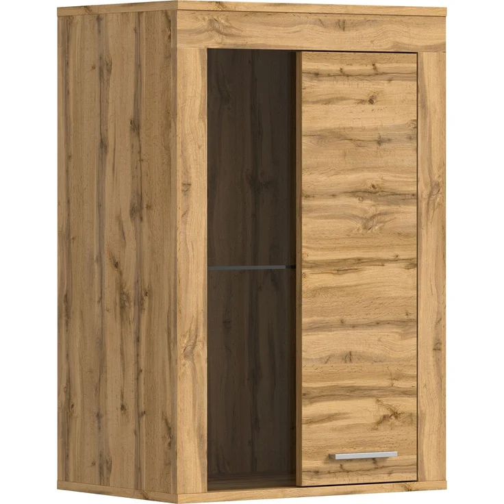 xonox. home Wohnen Jam X8BM9T40 Vitrine Glasvitrine Dekoschrank Glas-Kommodein in Wotan Eiche Melamin, ca. B/H/T: 600 x 86 x 35 cm – Bild 3