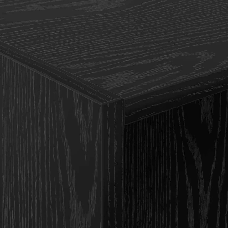 vidaXL Kleiderschrank mit Regal Schwarz Eichen-Optik 41 x 48 x 102 cm 879647 – Bild 7