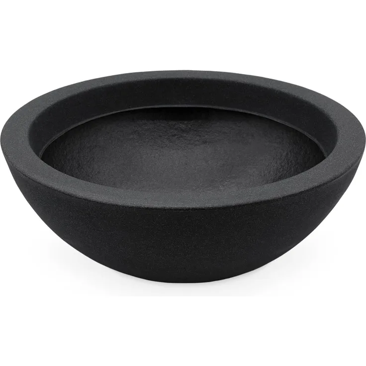 Spetebo Kunststoff Pflanzschale anthrazit - 52x20 cm - Pflanzkübel Blumenkübel Pflanztopf Blumentopf