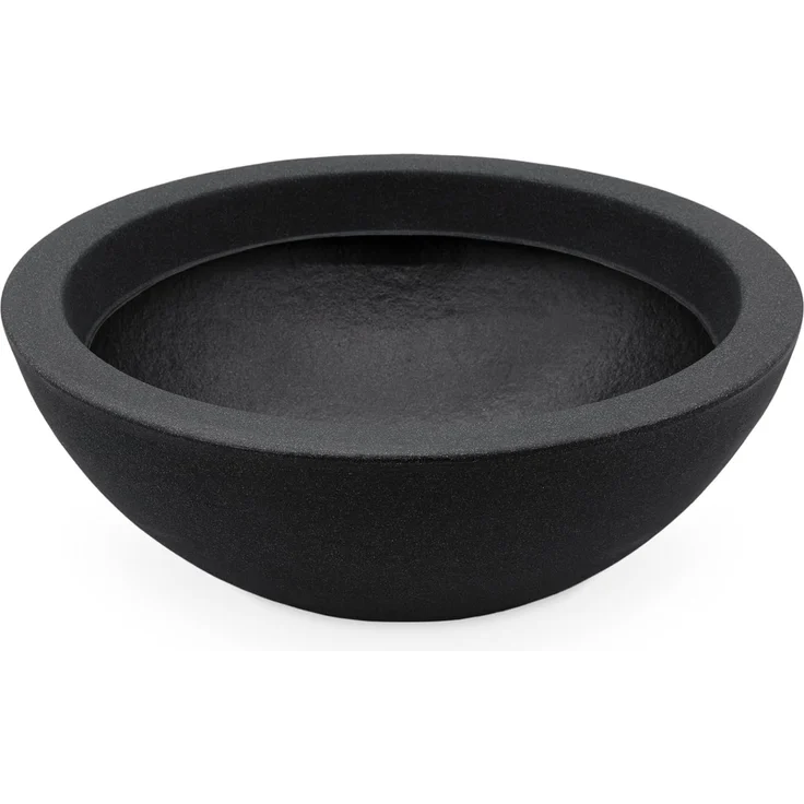 Spetebo Kunststoff Pflanzschale anthrazit - 52x20 cm - Pflanzkübel Blumenkübel Pflanztopf Blumentopf – Bild 1