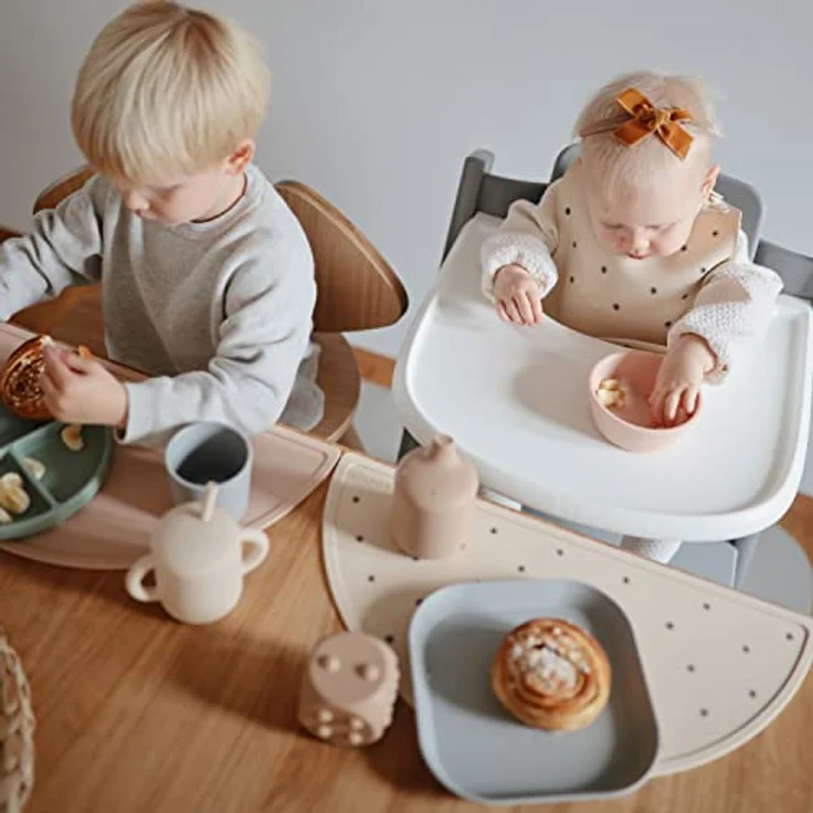 Mushie Silikon Schüssel mit Saugring blush – Bild 6