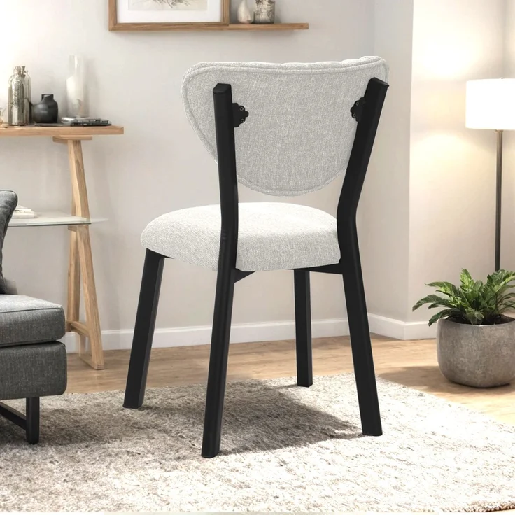 Skye Decor 'Elma - Cream' Stuhl, Creme, 47 x 85 x 45 cm – Bild 3