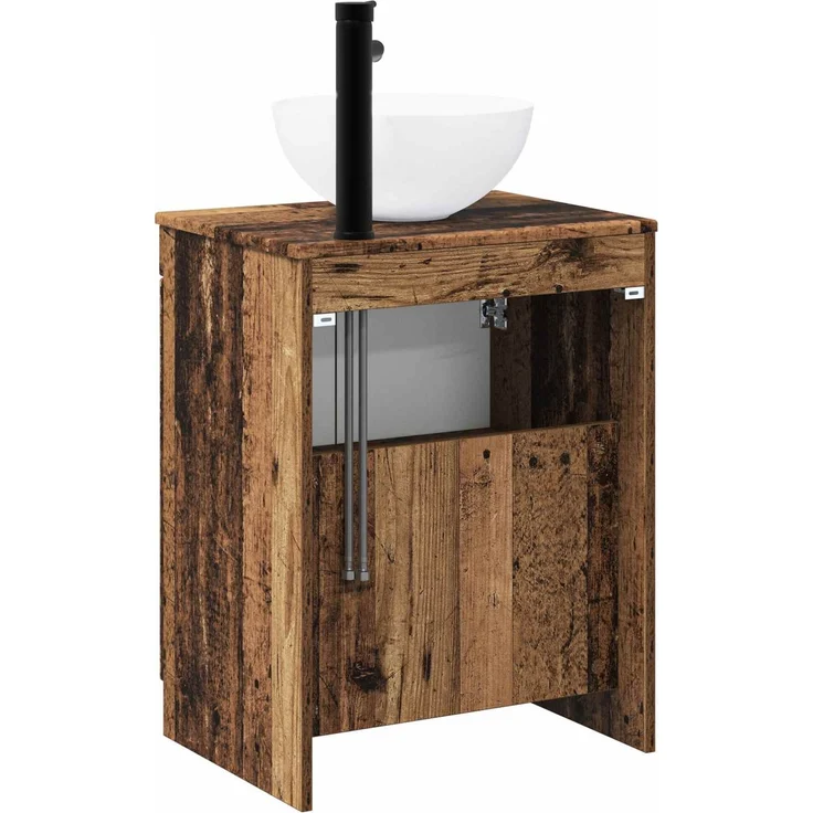 vidaXL Waschbeckenschrank Altholz 54 x 41 x 100 cm Holzwerkstoff 3404212 – Bild 7