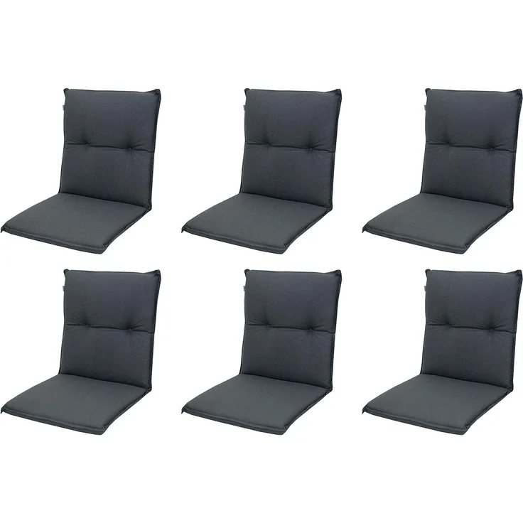 doppler® Polsterauflage 6 er Set Niederlehner Niedriglehner Gartenstuhlauflagen Auflage 940, (6 Auflagen), für Niederiglehner-Stühle – Bild 1