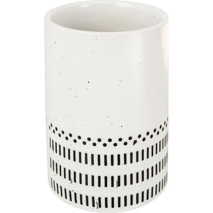 Kleine Wolke Zahnputzbecher Zahnputzbecher ALVA, Weiß, Ø 7 cm