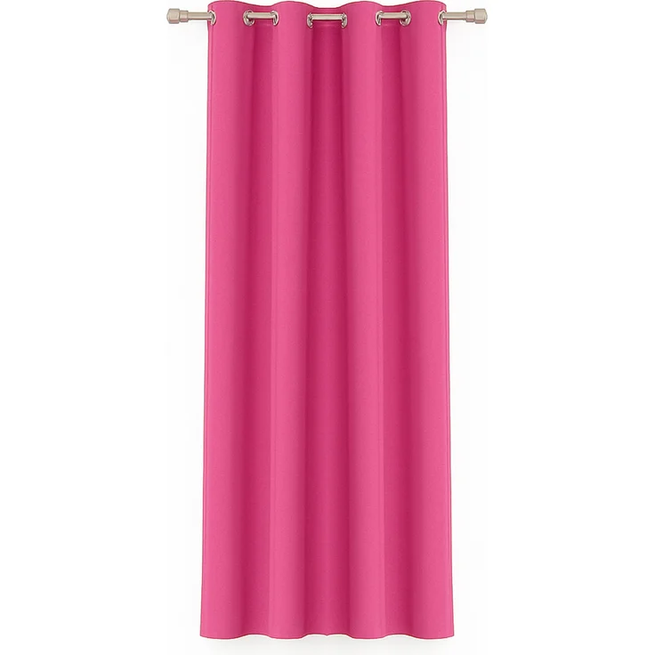 Bestlivings Blickdichte, Gardine mit Ösen, in vielen Größen und Farben Pink 140x145 cm – Bild 1