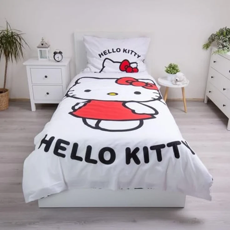 Hello Kitty Bettwäsche aus 100% Baumwolle 140x200 cm 70x90 cm – Bild 2