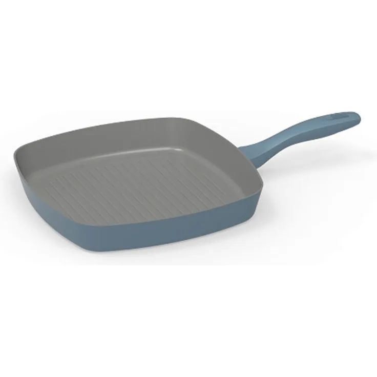 Michelino Alythia Grillpfanne 28 cm, Induktionsgeeignet & Anihaftbeschichtet Blau