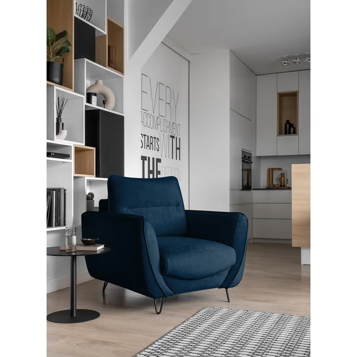 Silva 1F, Sessel, Stuhl, Dunkelblau