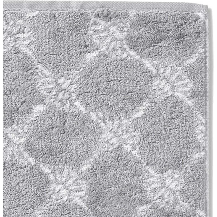 JOOP! Gästetuch Classic Frottierkollektion, 3er Pack - Walkfrottier Grau Cornflower 30x50cm – Bild 3