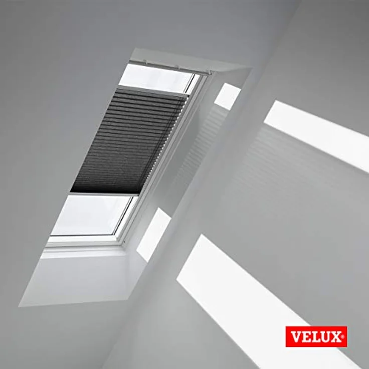 Velux Dachfensterplissee FHL M08 1274S, manuelles Plissee in Graphit mit Aluminium-Schiene – Bild 3