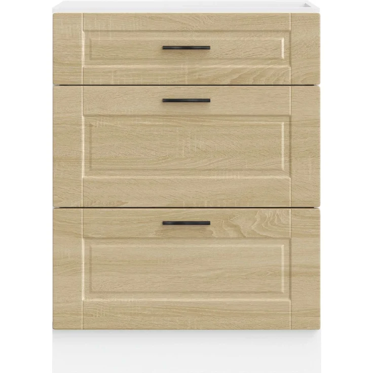 vidaXL Küchenunterschrank Porto Sonoma-Eiche Holzwerkstoff 854262 – Bild 8