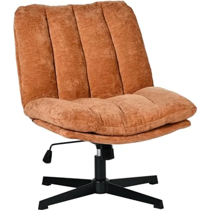 MEUBLE Cosy Sessel 360° Drehbar Loungestuhl mit höhenverstellbar Wippfunktion Lehnstühle Relaxsessel Polsterstuhl für Schlafzimmer Wohnzimmer, Stoff, Rot – Bild 7