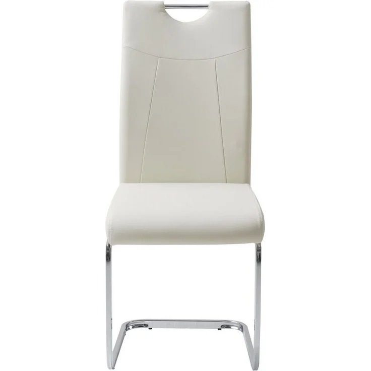 HTI-Living Esszimmerstuhl Esszimmerstuhl Beige Kunstleder Kelly C (Set), Freischwinger Schwingstuhl – Bild 2
