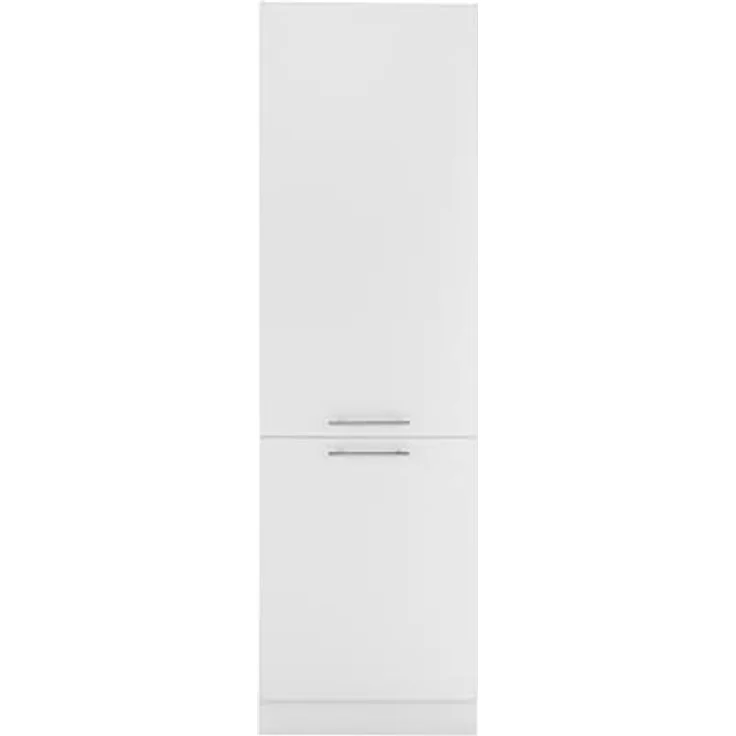 Laundreezy Einbauschrank für Kühlschrank, Weiß - Geräumiger Hochschrank für Waschküche & Hauswirtschaftsraum - 60 x 200 x 68 cm (B/H/T) – Bild 8