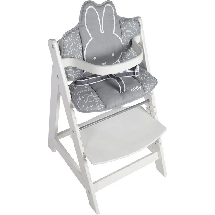 roba Sitzverkleinerer 'miffy®' - 2-teiliges Sitzkissen für Treppenhochstuhl Sit Up/Grow Up - Lichtgrau – Bild 2