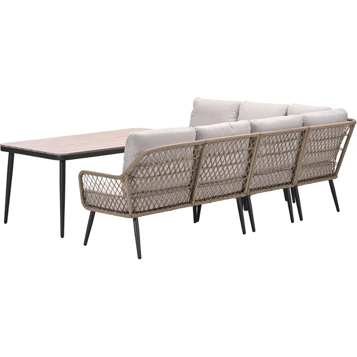 Garden Impressions Allasio Lounge- Dining Eckset - 5-tlg. - Outdoor-Design mit funktionaler Dining-Höhe – Bild 6
