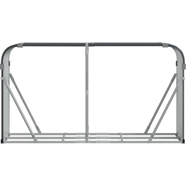 vidaXL Kaminholzunterstand Anthrazit 180x45x100 cm Verzinkter Stahl 364564 – Bild 3