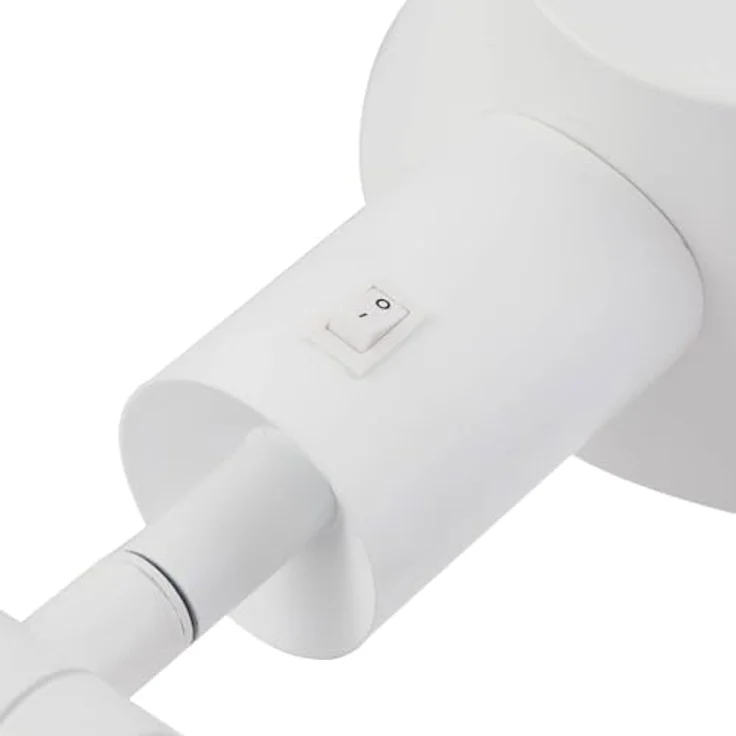 Lindby Tischlampe Corali, verstellbare Metallleuchte in Weiß, Höhe 64 cm mit Schalter für Wohnzimmer & Esszimmer – Bild 8