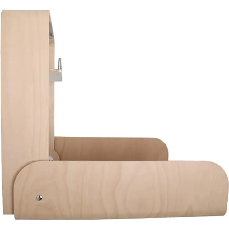 KEMMLIT Wickeltisch Pamplona Buche/Timkid Kawaform midi- klappbar als Wandwickeltisch, Formholz, Buche, inkl. Wickelauflage (Buche Anthrazit) – Bild 4