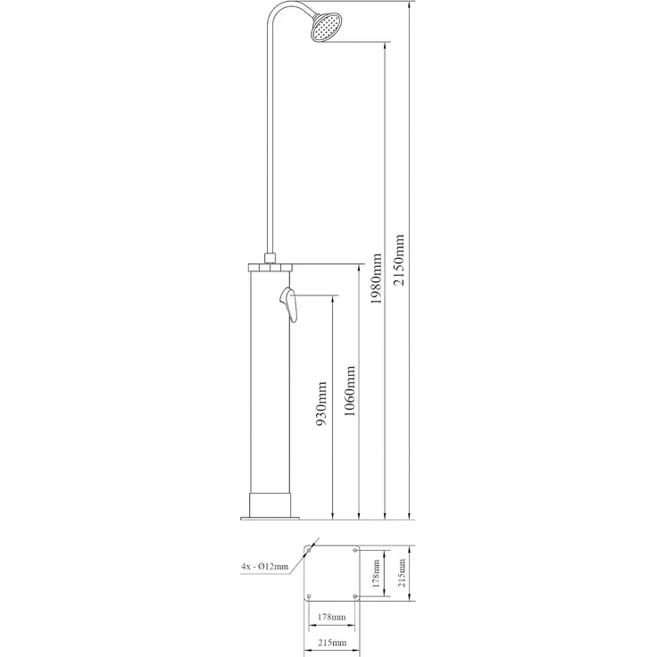 Solardusche Ampend 215 cm 18 L [casa. pro] – Bild 5
