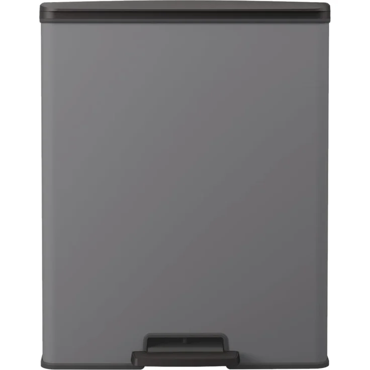 Curver Duo Tretmülleimer Deco 26L+26L Grau 443818 – Bild 2